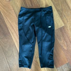 New Balance Cropped Leggings - Black - Size Small